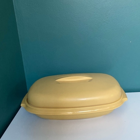 VTG Tupperware #1273 Harvest Gld 4 Pc Veg Rice Steamer Micro - Picture 4 of 14